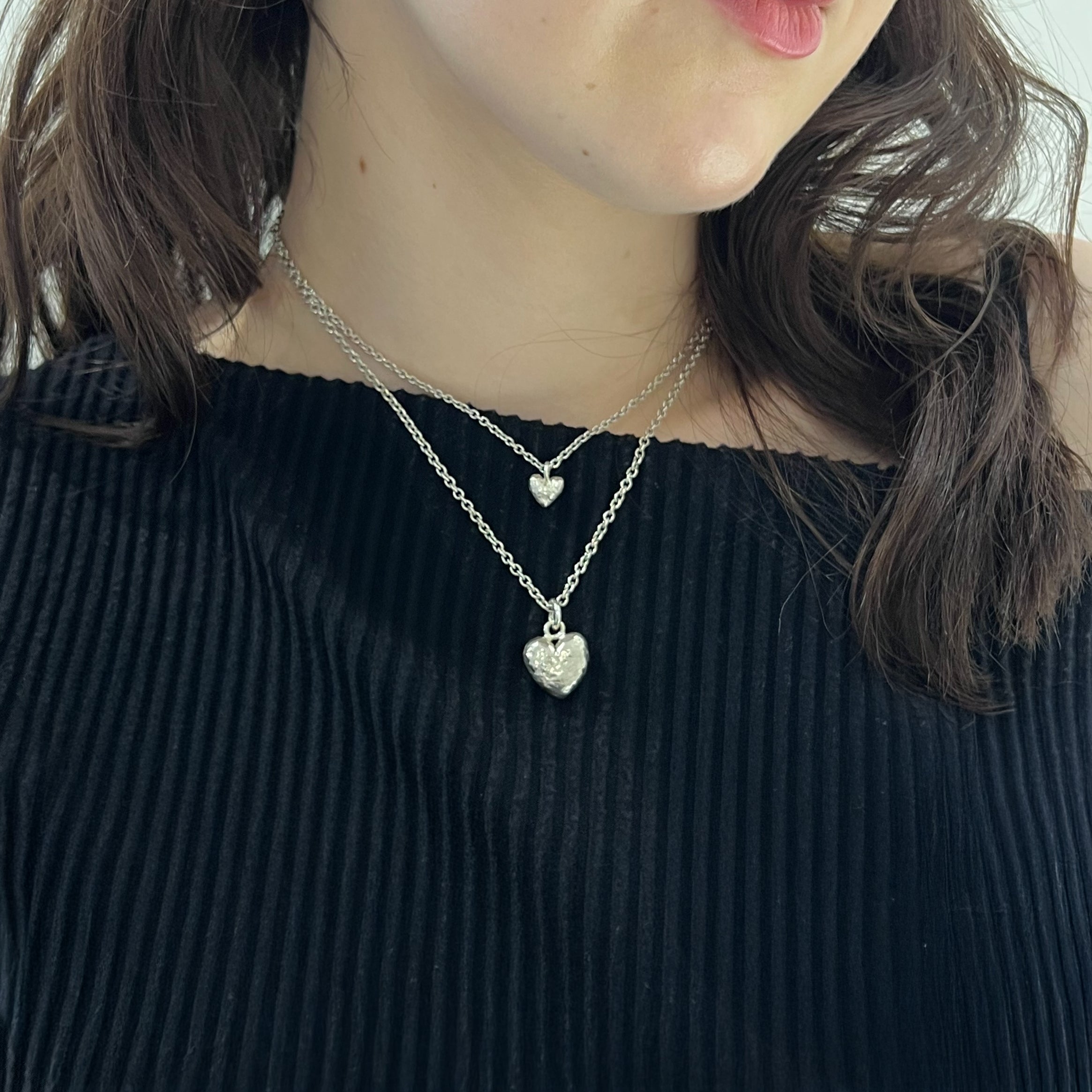 Sterling Silver Heart Pendant (L)