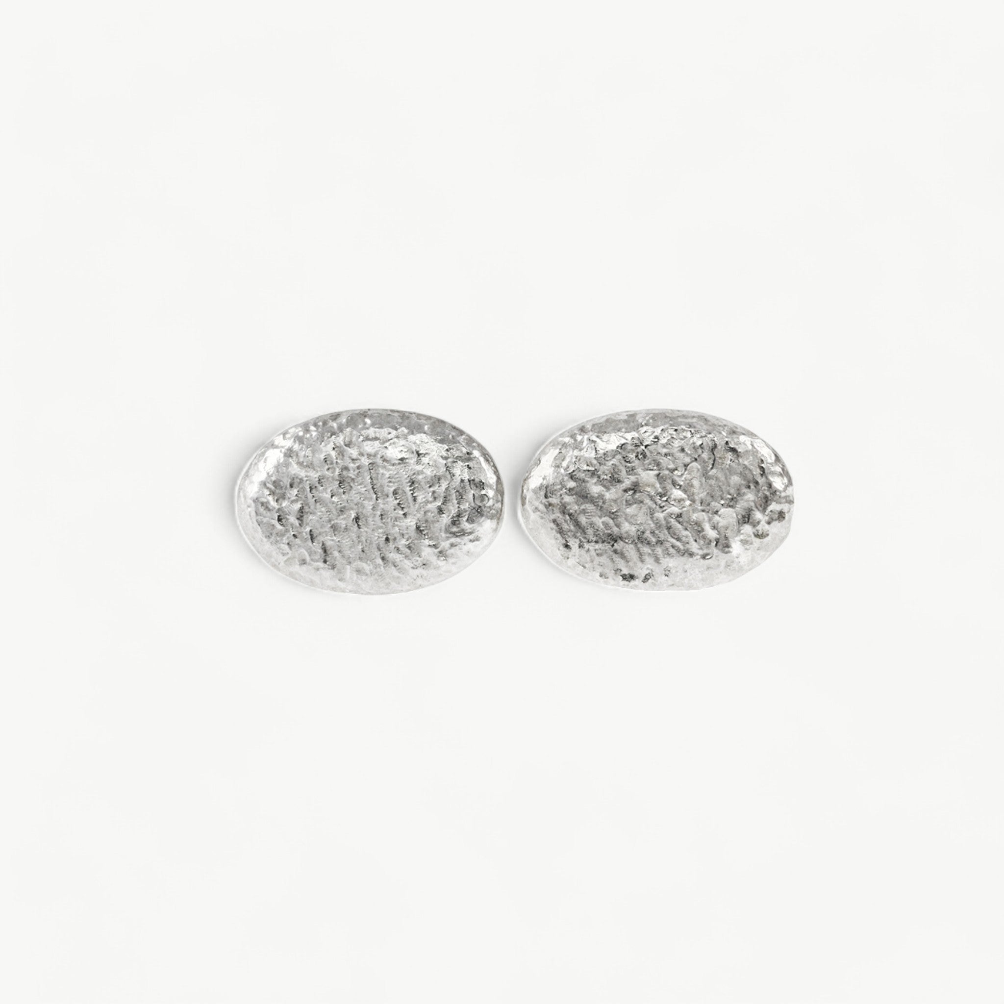Textured Oval Cufflinks - paul magen