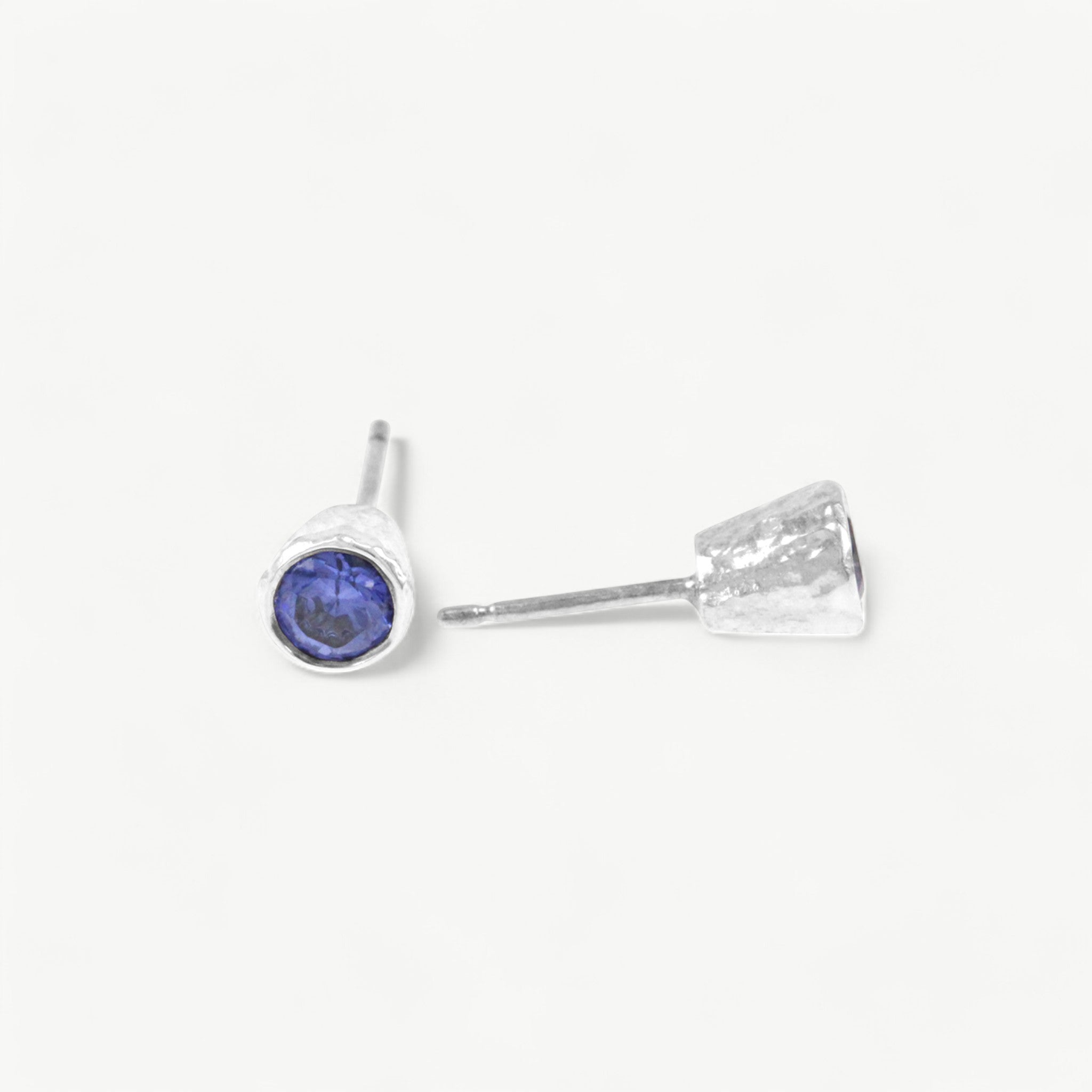 Amethyst Sterling Silver Stud Earrings