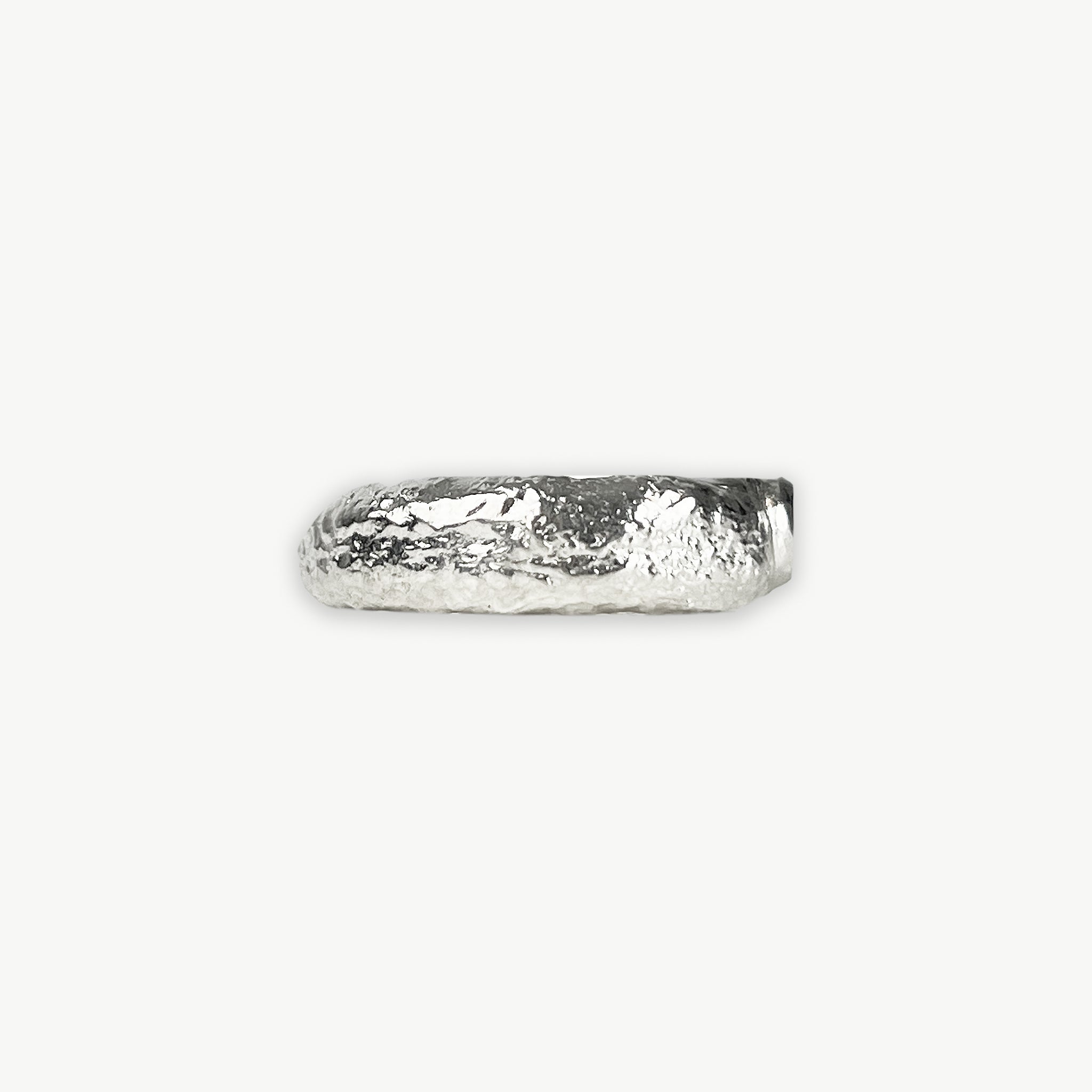 Textured Silver Band Set with Garnet - paul magen