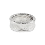 Rings handmade in silver with a rustic textural finish. - paul magen