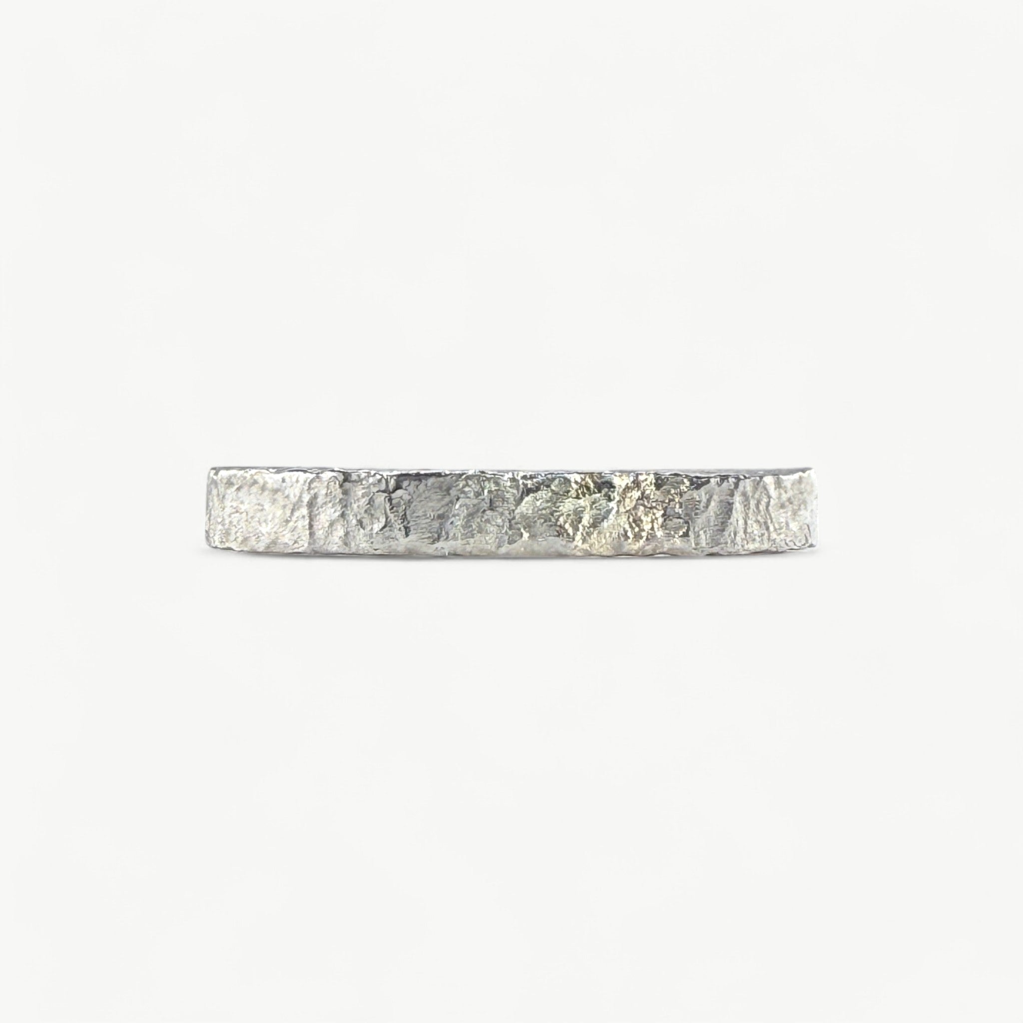 Textured Silver Rings in Varying Sizes