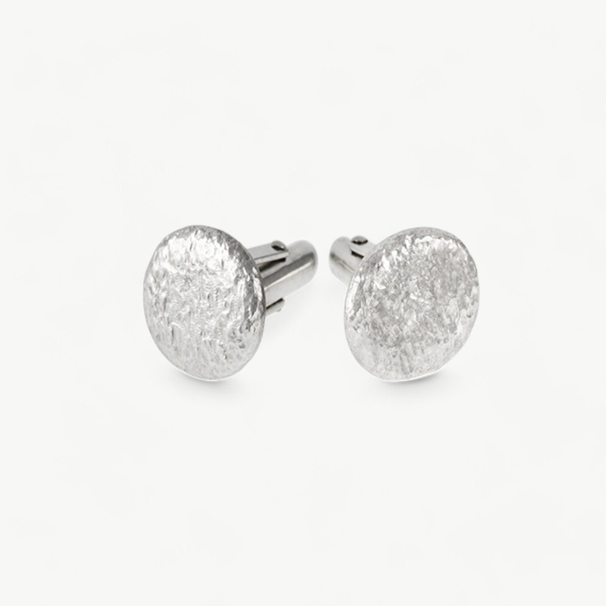 Textured Disc Cufflinks