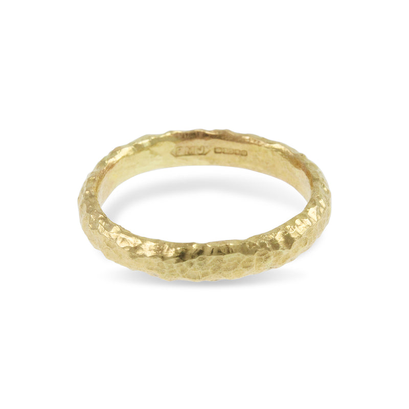 Handcrafted 9ct yellow gold ring made in London - paul magen