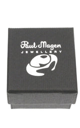 Earrings in silver set with white cubic zirconia. - paul magen