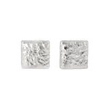 Cufflinks handmade in silver with a rustic texture. - paul magen